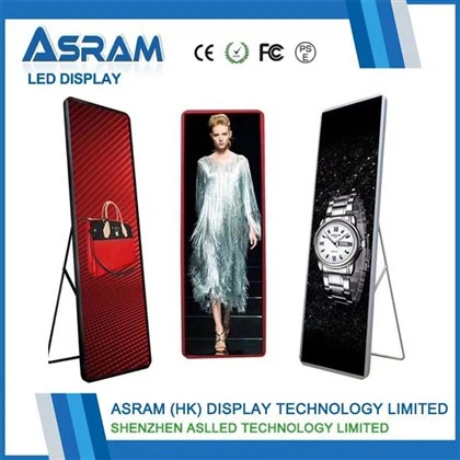 Uz grīdas stāvošs LED plakātu displejs